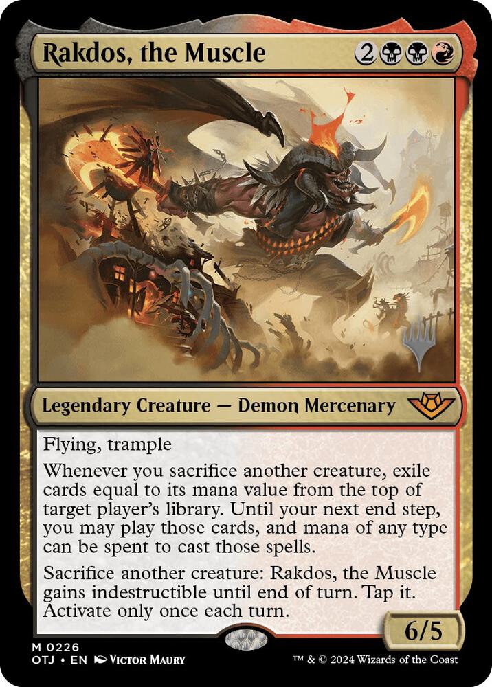Rakdos, the Muscle (226) [Outlaws of Thunder Junction Promos]