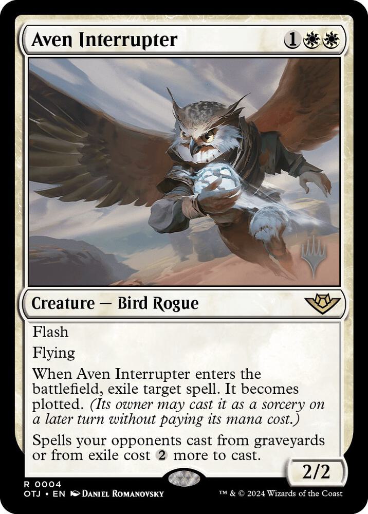 Aven Interrupter (4) [Outlaws of Thunder Junction Promos]