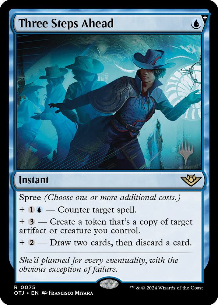 Three Steps Ahead (75) [Outlaws of Thunder Junction Promos]
