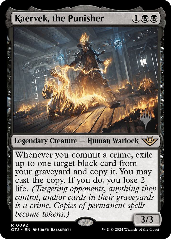 Kaervek, the Punisher (92) [Outlaws of Thunder Junction Promos]