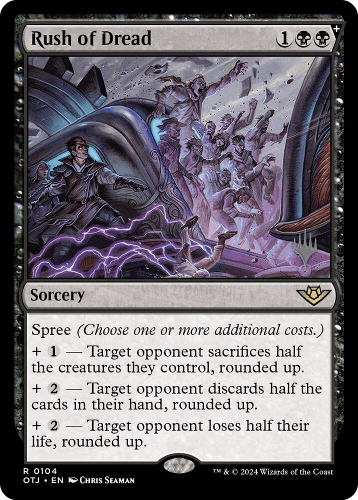 Rush of Dread (104) [Outlaws of Thunder Junction Promos]