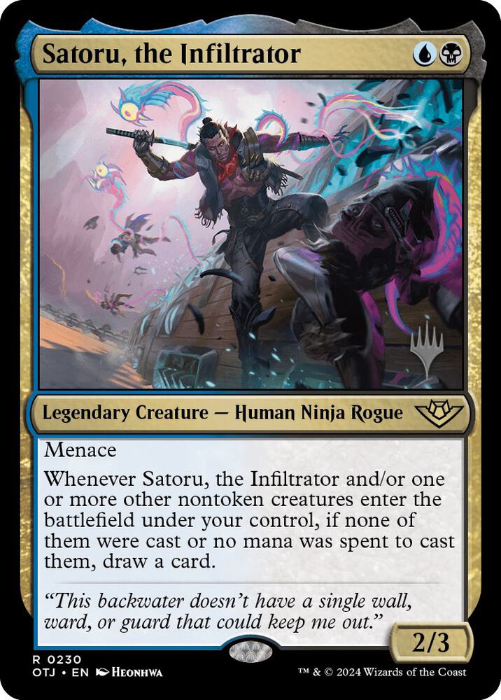 Satoru, the Infiltrator (230) [Outlaws of Thunder Junction Promos]
