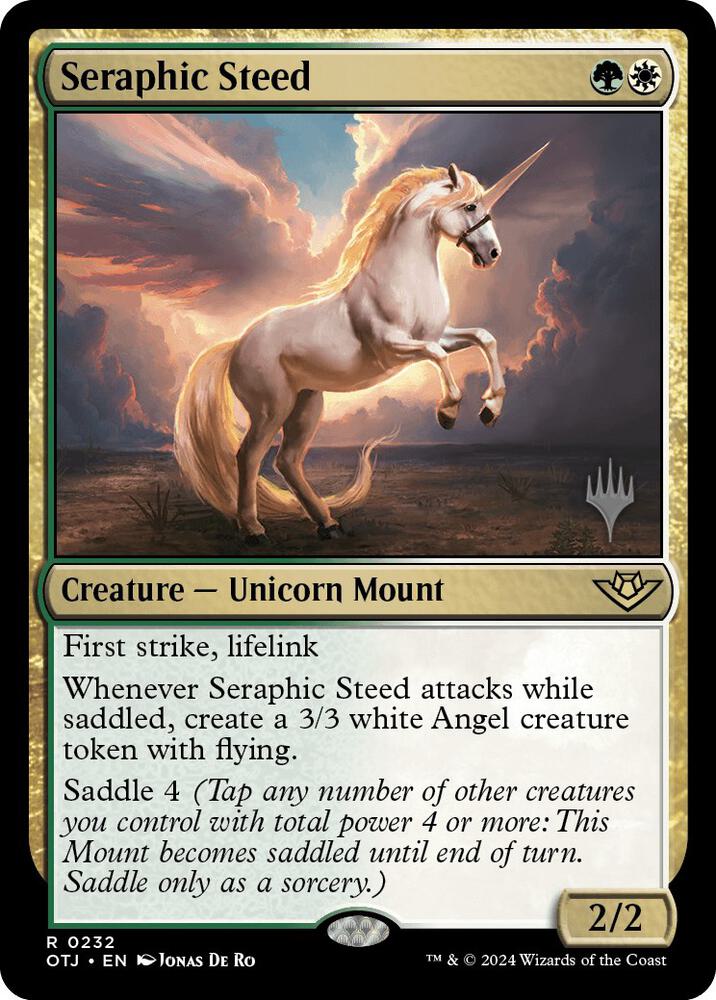Seraphic Steed (232) [Outlaws of Thunder Junction Promos]