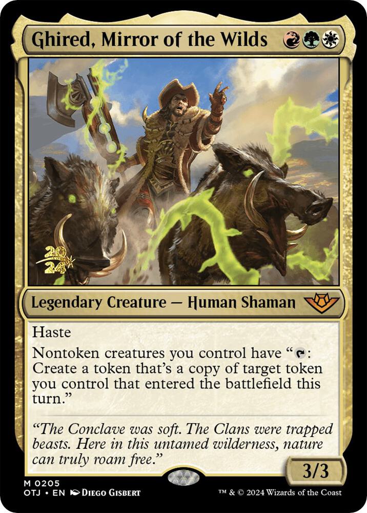 Ghired, Mirror of the Wilds (205) [Prerelease Cards]