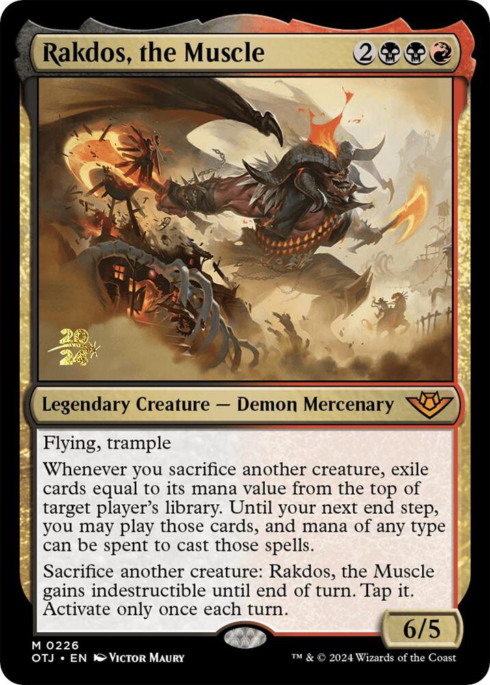 Rakdos, the Muscle (226) [Prerelease Cards]
