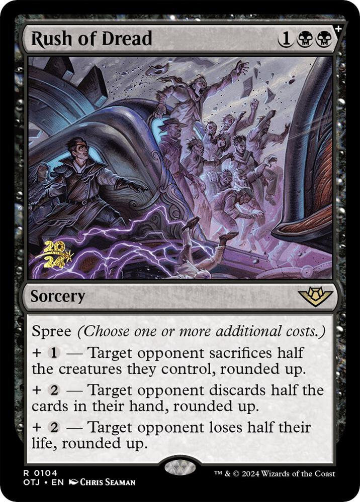 Rush of Dread (104) [Prerelease Cards]