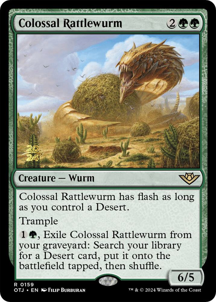 Colossal Rattlewurm (159) [Prerelease Cards]