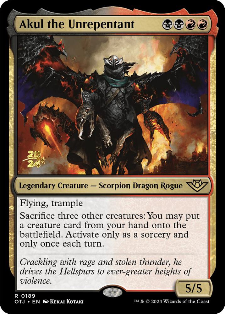 Akul the Unrepentant (189) [Prerelease Cards]