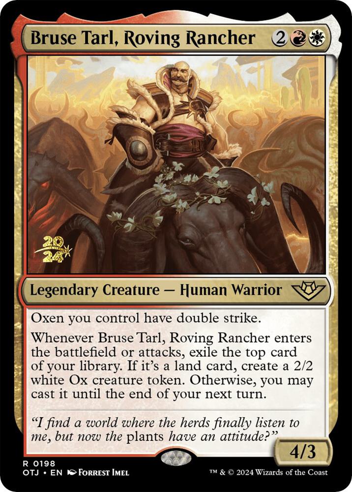 Bruse Tarl, Roving Rancher (198) [Prerelease Cards]