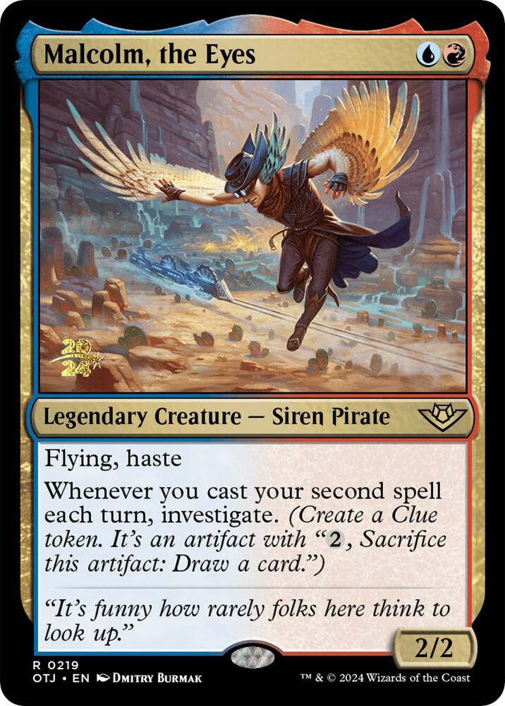 Malcolm, the Eyes (219) [Prerelease Cards]