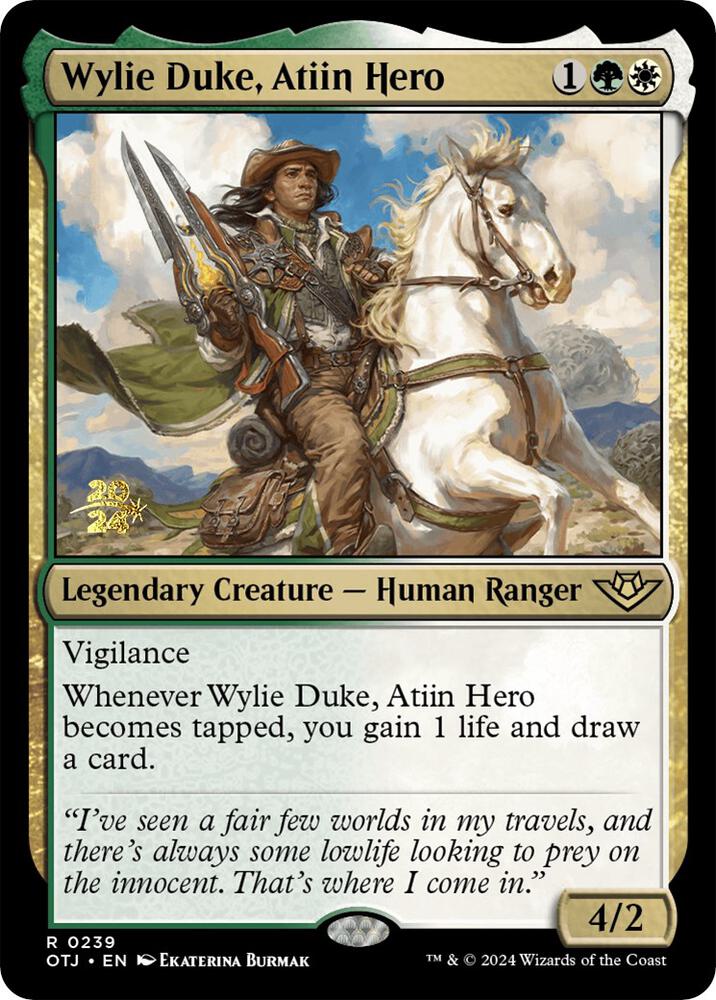 Wylie Duke, Atiin Hero (239) [Prerelease Cards]