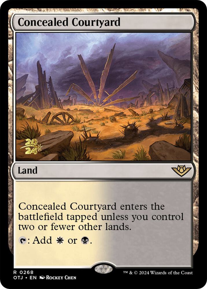 Concealed Courtyard (OTJ) (268) [Prerelease Cards]