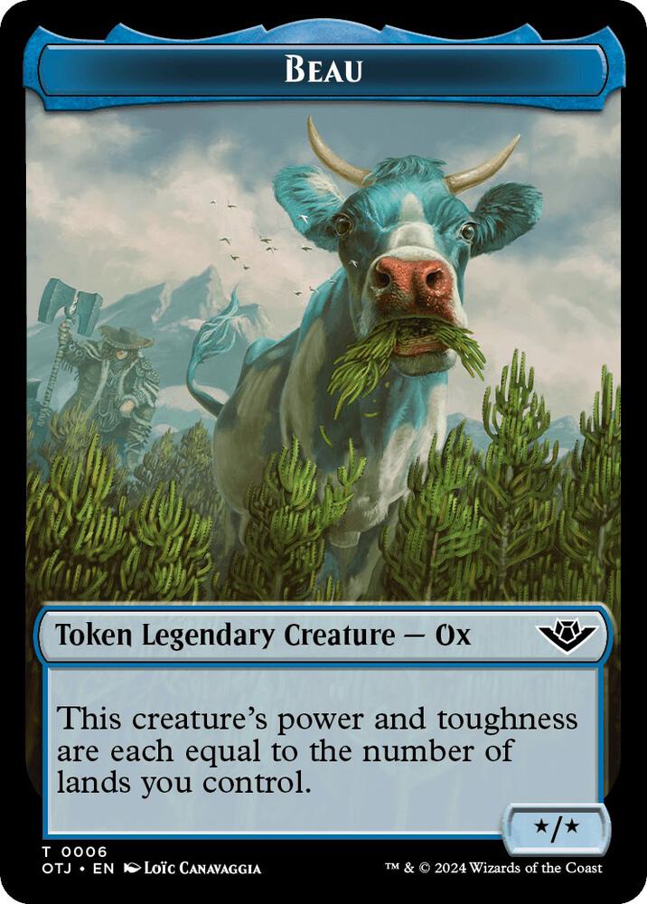 Beau // Plot Double-Sided Token (6 // 20) [Outlaws of Thunder Junction]