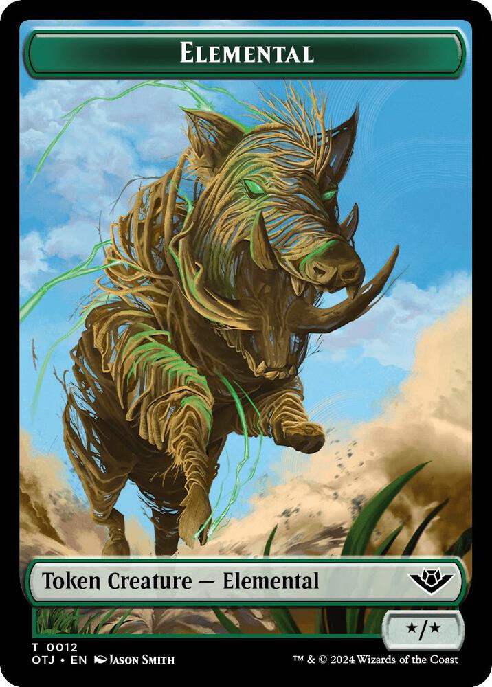 Elemental // Plot Double-Sided Token (12 // 20) [Outlaws of Thunder Junction]