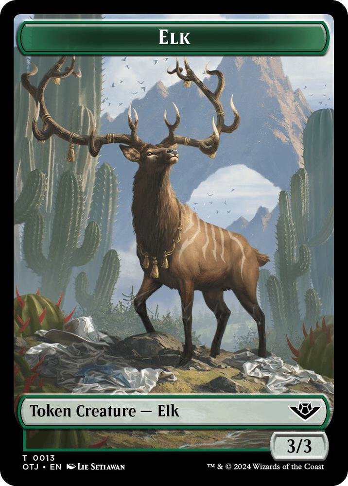 Elk Token (13) [Outlaws of Thunder Junction]