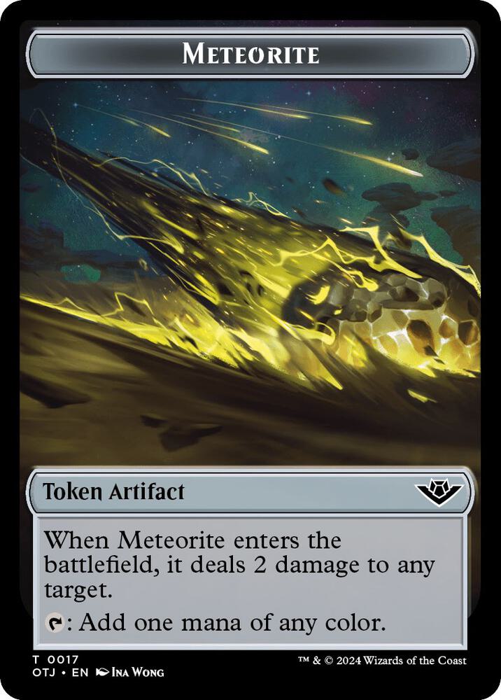Meteorite Token (17) [Outlaws of Thunder Junction]