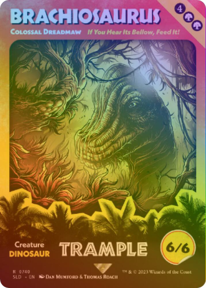 Brachiosaurus - Colossal Dreadmaw (Rainbow Foil) (740) [Secret Lair Drop]