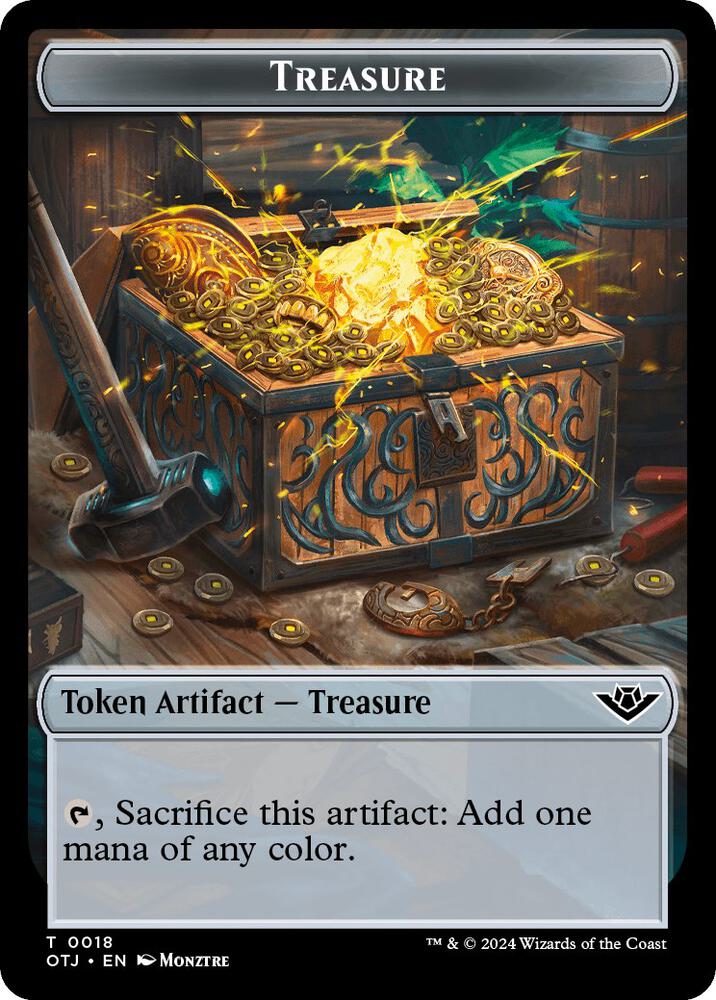 Treasure // Plot Double-Sided Token (18 // 20) [Outlaws of Thunder Junction]