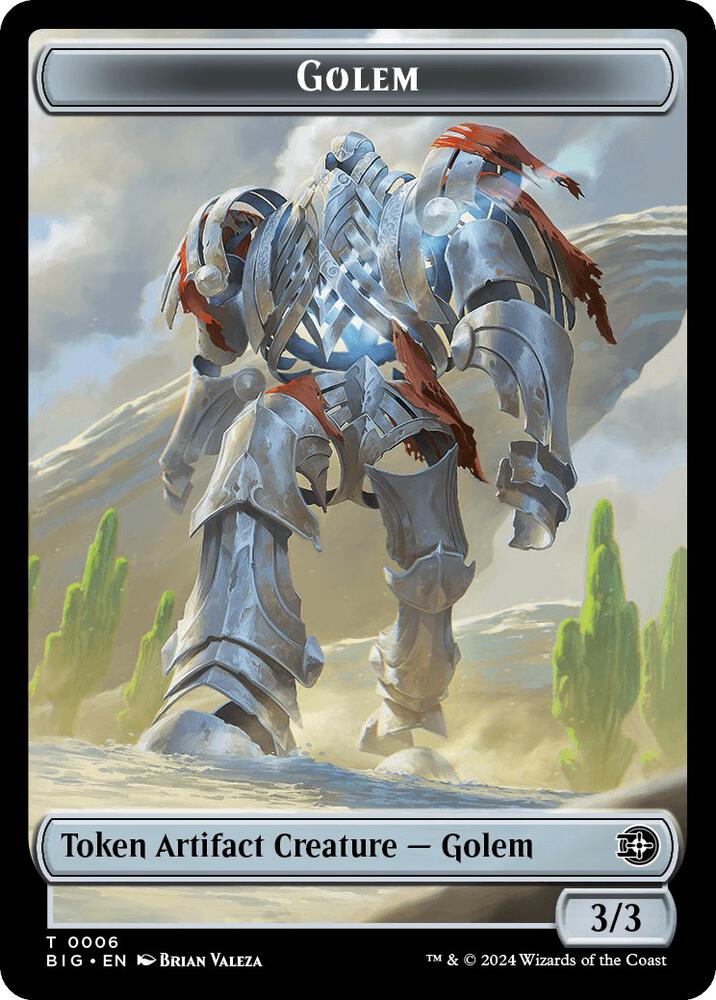 Golem // Plot Double-Sided Token (6 // 20) [The Big Score]