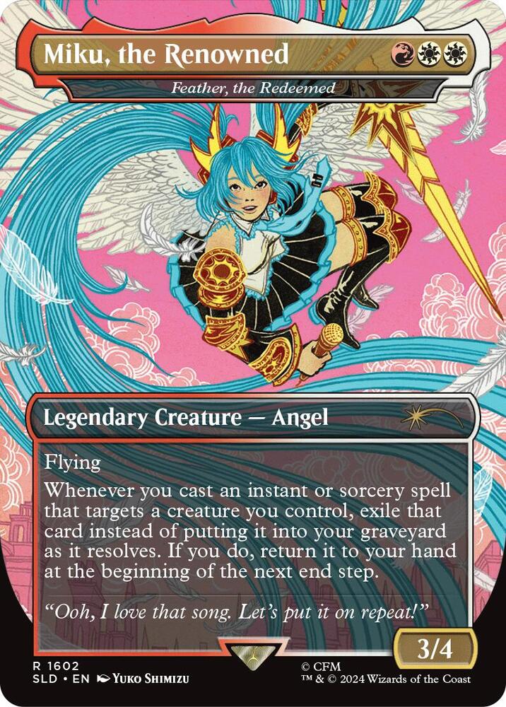 Miku, the Renowned - Feather, the Redeemed (1602) [Secret Lair Drop]
