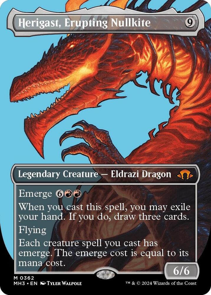 Herigast, Erupting Nullkite (Borderless) (362) [Modern Horizons 3]