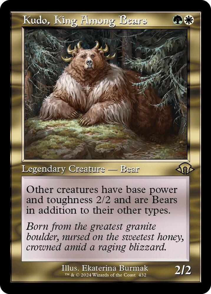 Kudo, King Among Bears (Retro Frame) (432) [Modern Horizons 3]