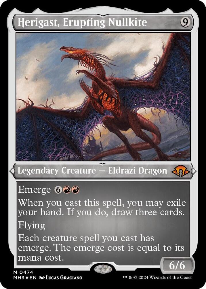 Herigast, Erupting Nullkite (Foil Etched) (474) [Modern Horizons 3]