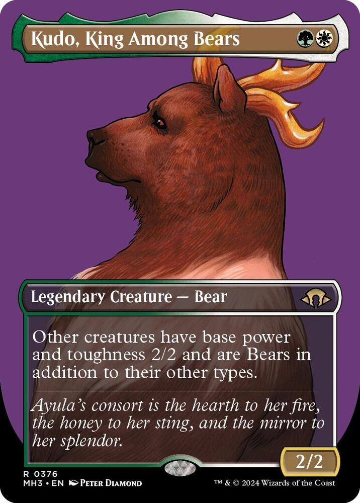 Kudo, King Among Bears (Borderless) (376) [Modern Horizons 3]