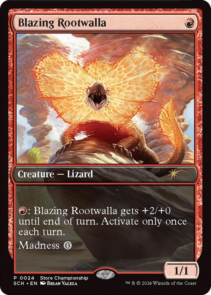 Blazing Rootwalla (24) [Game Day Promos]