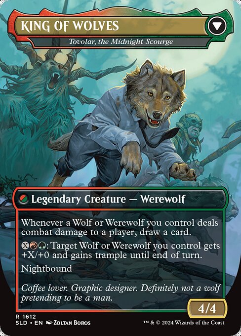 NOT A WOLF - Tovolar, Dire Overlord (1612) [Secret Lair Drop] Reverse