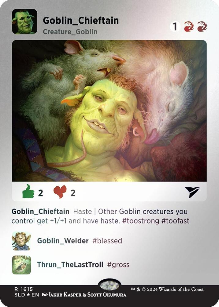 Goblin Chieftain (1615) (Rainbow Foil) [Secret Lair Drop]