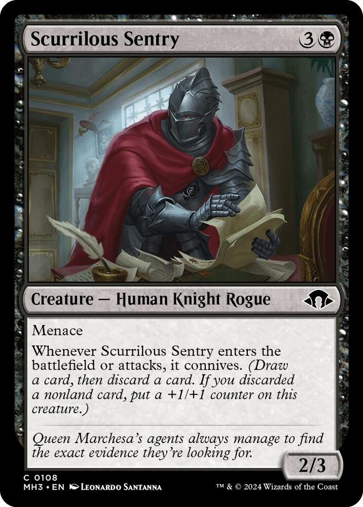 Scurrilous Sentry (108) [Modern Horizons 3]