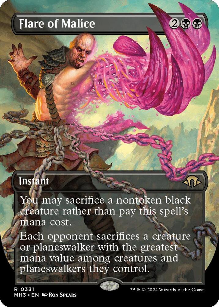 Flare of Malice (Borderless) (331) [Modern Horizons 3]