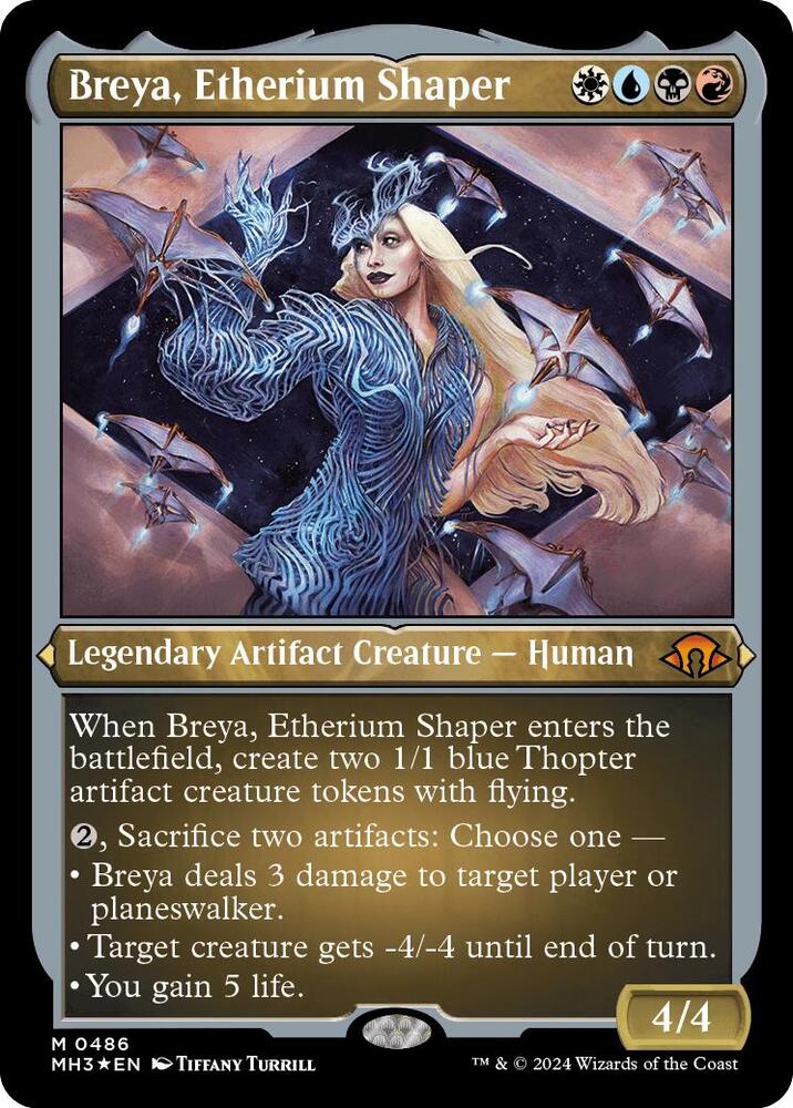 Breya, Etherium Shaper (Foil Etched) (486) [Modern Horizons 3]