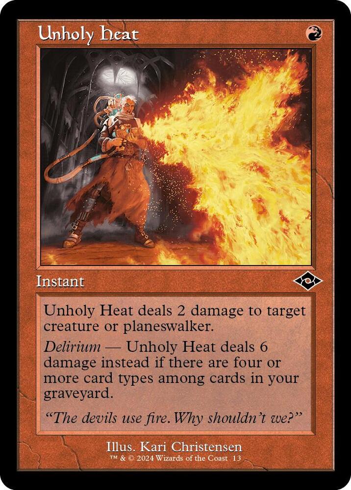 Unholy Heat (Retro Frame) (13) [Modern Horizons 2]