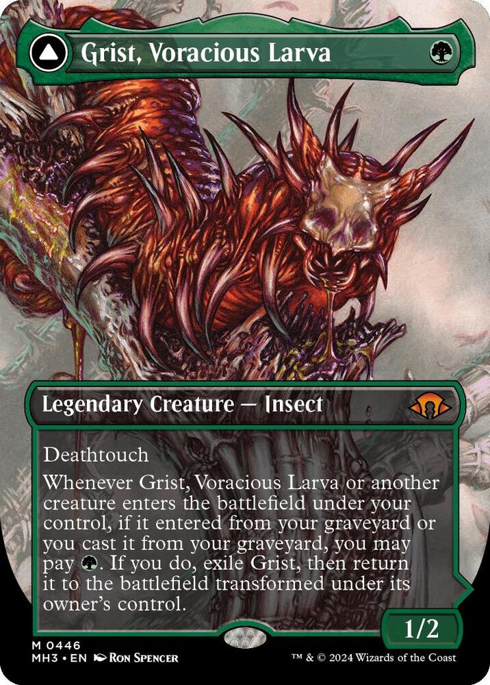 Grist, Voracious Larva (Borderless) (446) [Modern Horizons 3]