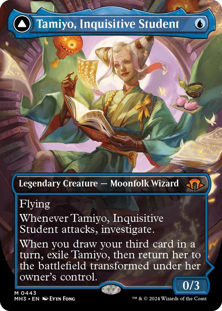 Tamiyo, Inquisitive Student (Borderless) (443) [Modern Horizons 3]