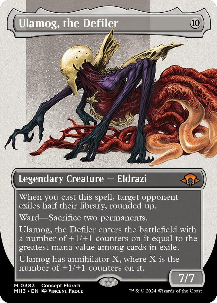 Ulamog, the Defiler (Borderless) (383) [Modern Horizons 3]