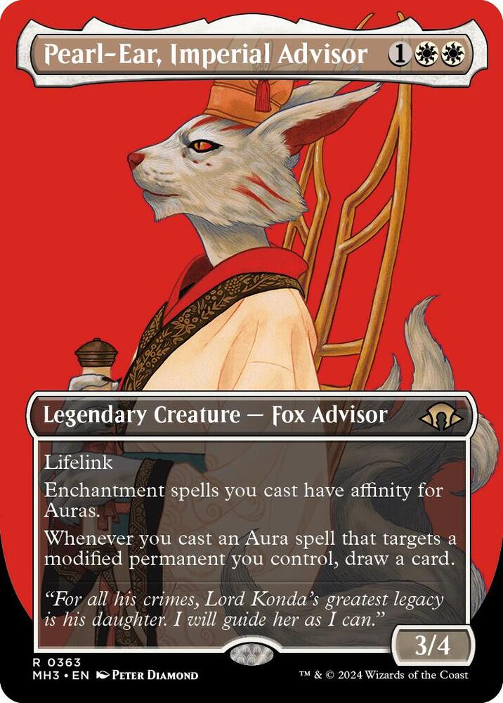 Pearl-Ear, Imperial Advisor (Borderless) (363) [Modern Horizons 3]
