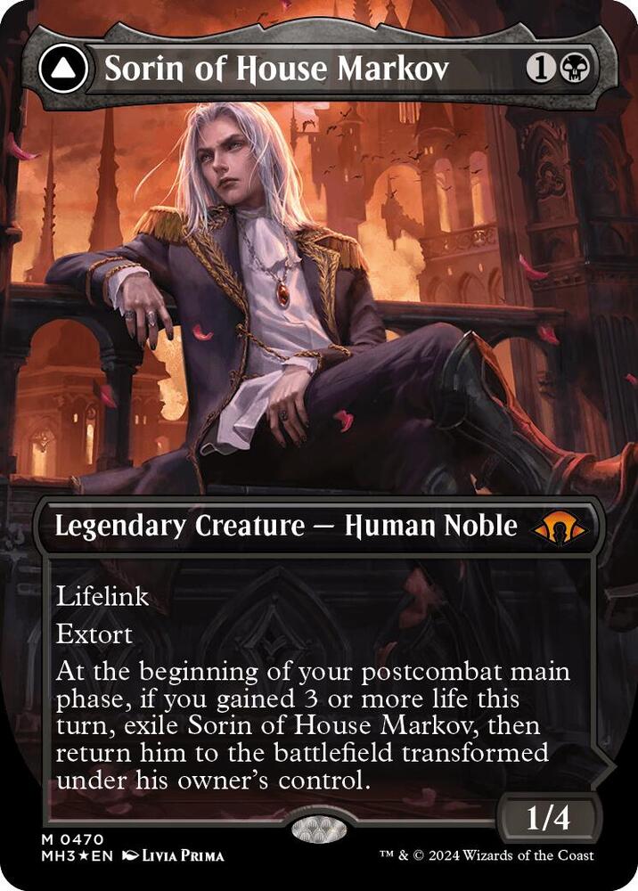 Sorin of House Markov (Borderless) (Textured Foil) (470) [Modern Horizons 3]