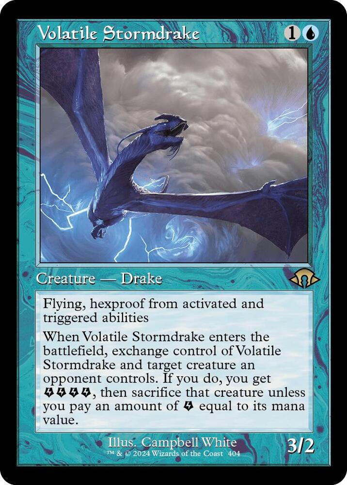 Volatile Stormdrake (Retro Frame) (404) [Modern Horizons 3]