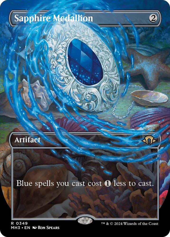Sapphire Medallion (Borderless) (349) [Modern Horizons 3]