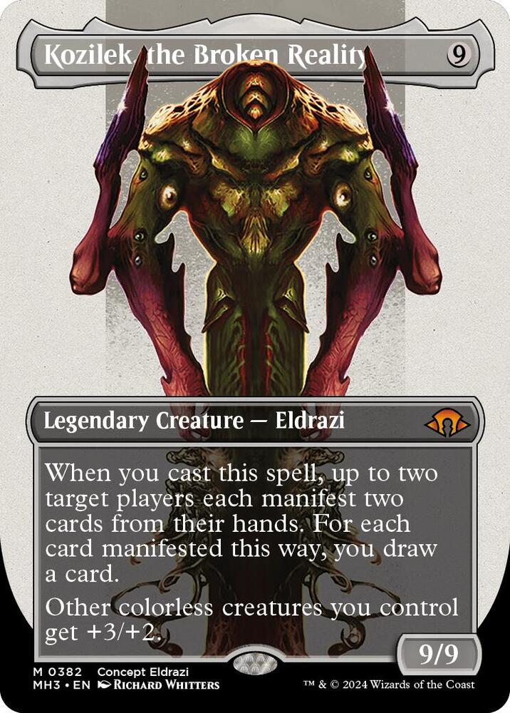 Kozilek, the Broken Reality (Borderless) (382) [Modern Horizons 3]