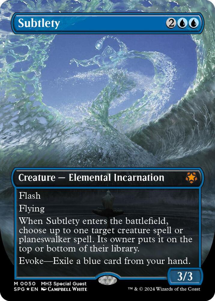Subtlety (Borderless) (Textured Foil) (50) [Special Guests]