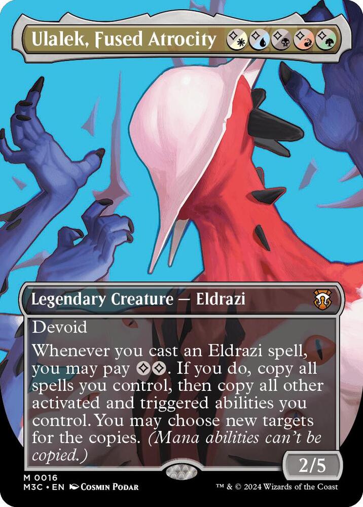 Ulalek, Fused Atrocity (Borderless) (16) [Modern Horizons 3 Commander]