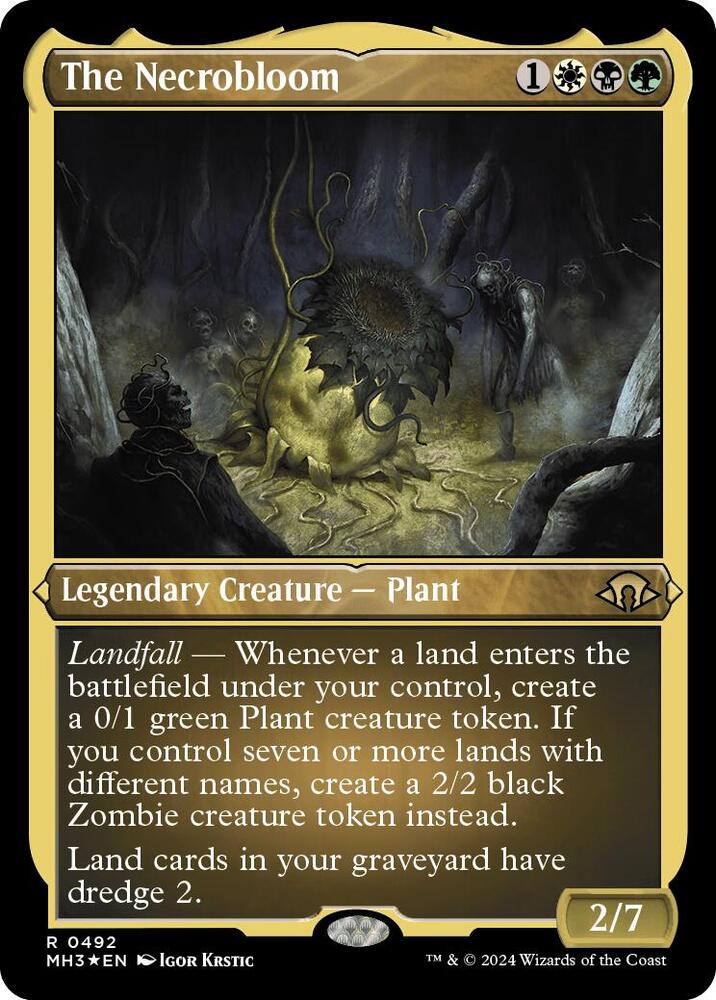 The Necrobloom (Foil Etched) (492) [Modern Horizons 3]