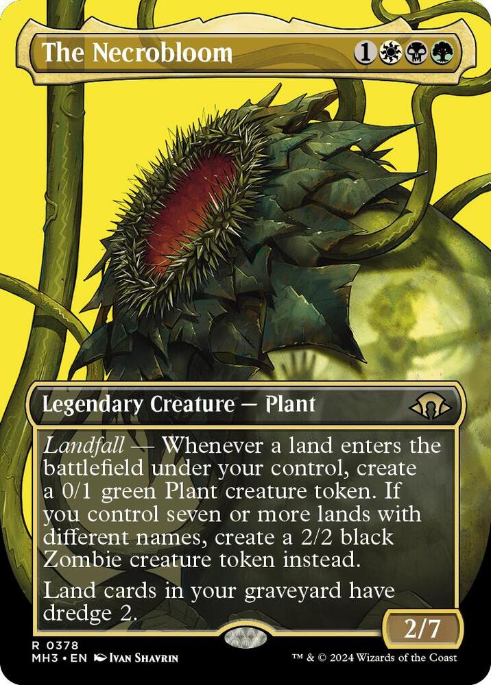 The Necrobloom (Borderless) (378) [Modern Horizons 3]