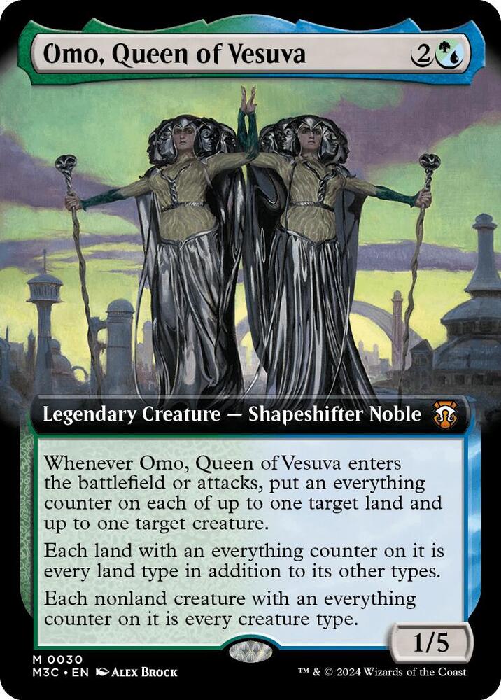 Omo, Queen of Vesuva (Extended Art) (30) [Modern Horizons 3 Commander]