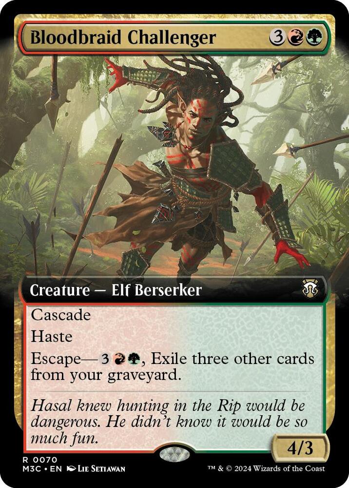 Bloodbraid Challenger (Extended Art) (70) [Modern Horizons 3 Commander]