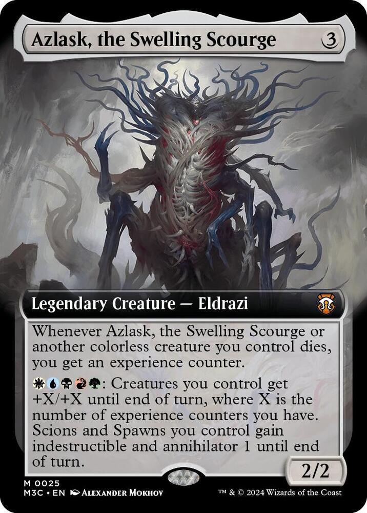 Azlask, the Swelling Scourge (Extended Art) (25) [Modern Horizons 3 Commander]
